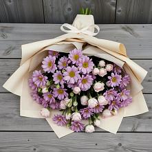 Букет цветов из:  Розы и Хризантемы в Ленинске