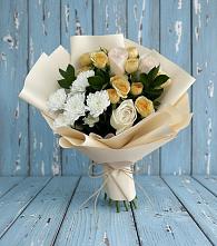 Букет цветов из:  Розы и Хризантемы в Ленинске