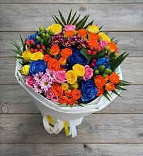 Букет цветов из:  Розы и Хризантемы в Ленинске